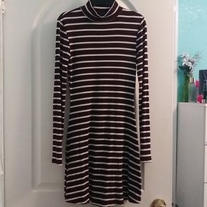Midi turtle neck dress
